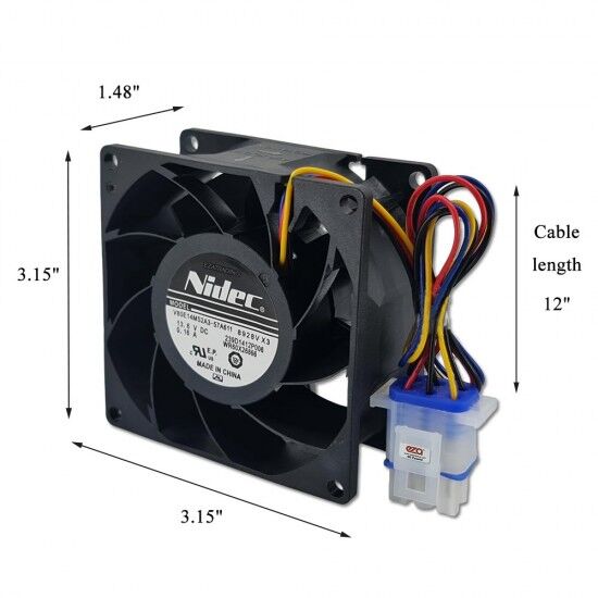 Motore Evaporatore WR60X26866 Motore Ventola Evaporatore Frigorifero GE &ndash; Ricambio Compatibile Con WR60X26866, WR49X25197, WR60X10356, 239D1412 Motore Condensatore Ventilatore